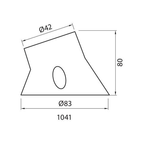 1041/N inclined, black