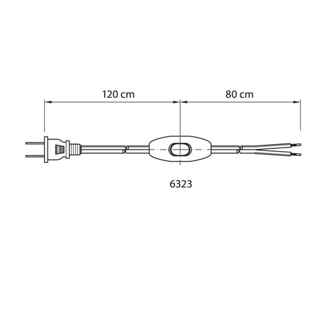 CN/6323/12/8  with switch, black