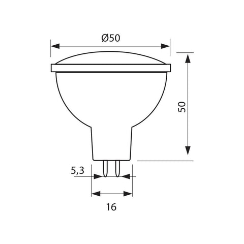 XL MR16 5W G5.3 W 6400K XARD LED