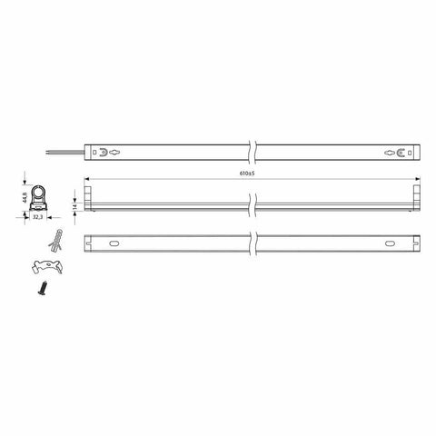GOLF LED T8 9W CL 4000K