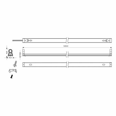 GOLF LED T8 18W CL 4000K