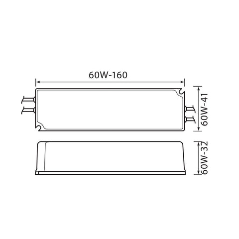 SPD 60W LED in 240V out 12VDC IP67