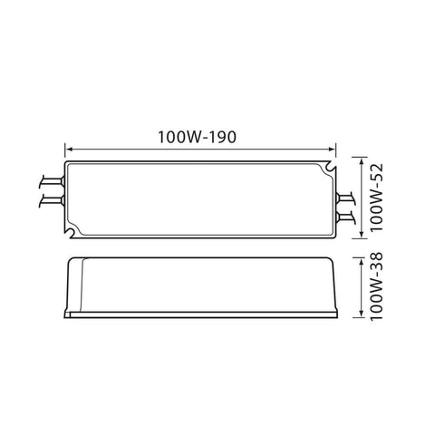 SPD 100W LED in 240V out 12VDC IP67