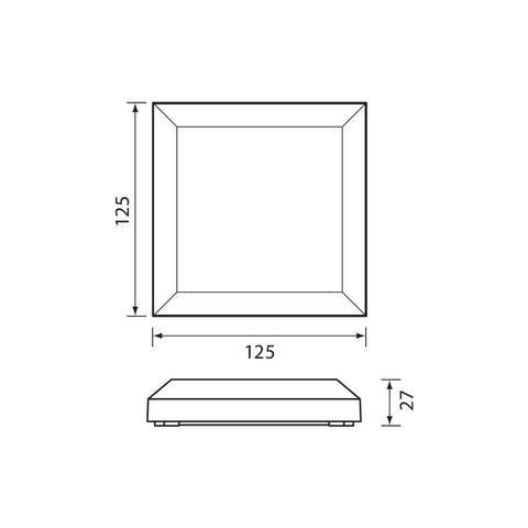 ALVIA LED SQ4.5W DR/GR 4000K