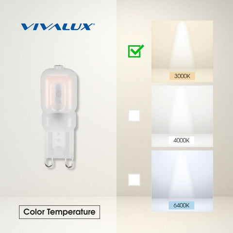 GM 2.5W G9 WW 3000K GLEM LED