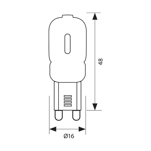 GM 2.5W G9 CL 4000K GLEM LED
