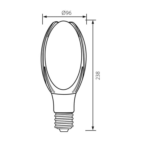 MARS LED 40W E40 CL 4000K