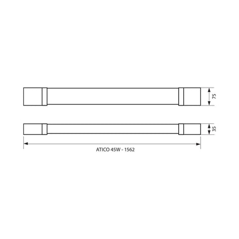 ATICO LED 45W 1500mm 4000K