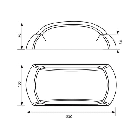 CAPRI/X LED 12W BK CL