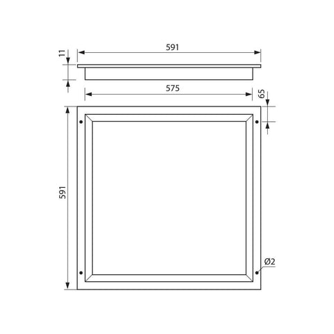 SOLO  LED 40W WH/CL-4000K