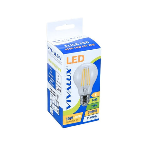 AF60 LED 10W E27 WW 3000K FLICK LED