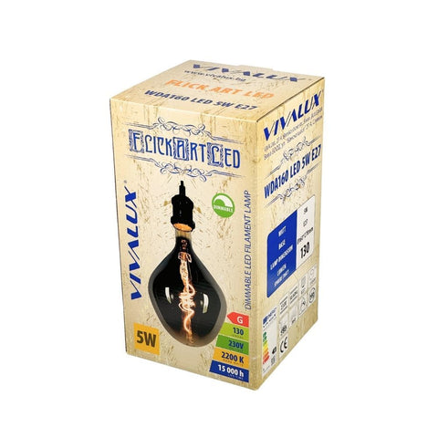 WDA160 LED 5W E27 2200K FLICK ART LED