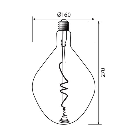 WDA160 LED 5W E27 2200K FLICK ART LED