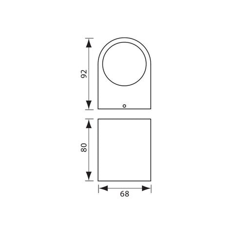 PORTO/R 1xGU10 BK IP44