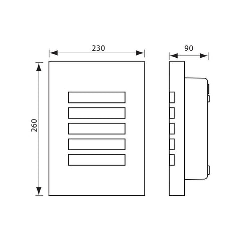 SYDNEY/SQ 1xE27 N/M IP44