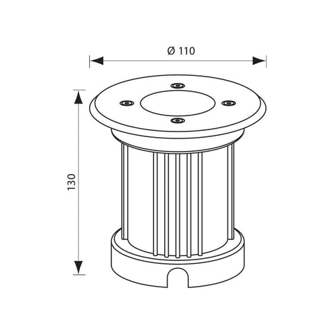 ORADEA/R 1xGU10 N/M IP65