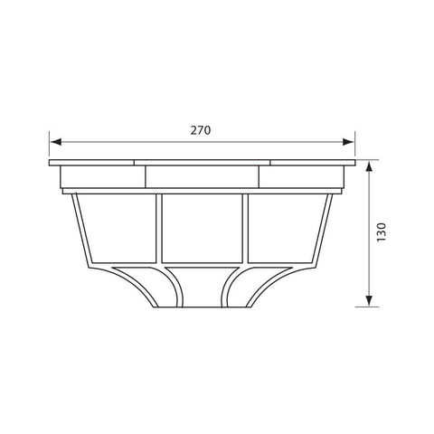 BERLIN 1xE27 BK IP44
