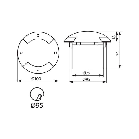 PULSAR LED 0.8W IP65