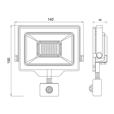 SHIFT LED 30W/B 6400K