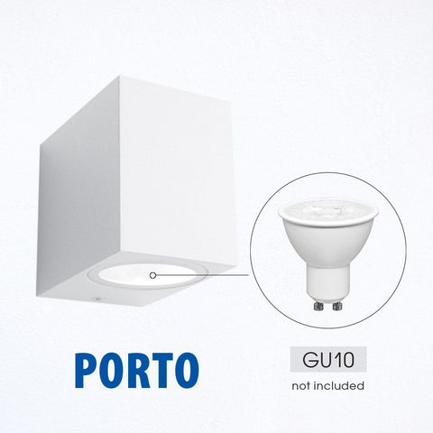 PORTO/SQ 1xGU10 WH IP44