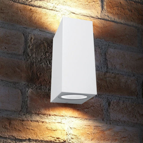 PORTO/SQ 2xGU10 WH IP44