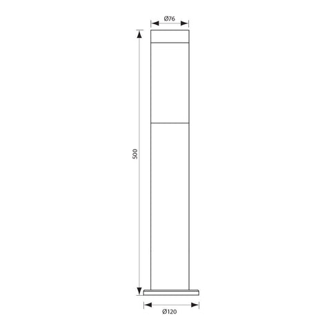 TOKYO/SS 1xE27 BK IP44