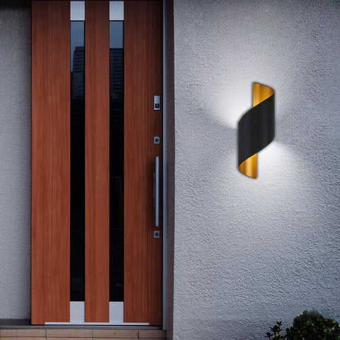 APOLLO LED 2x5W BK/G IP54 CL-4000K