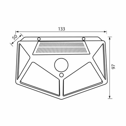 VAST SOLAR LED 0.7W PIR IP44