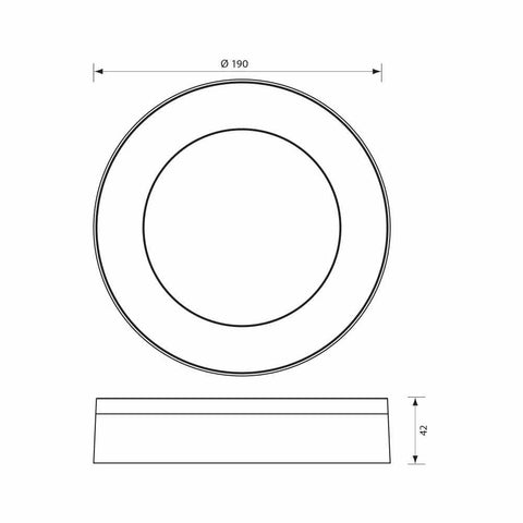 DOLCE/R LED 15W WH CL