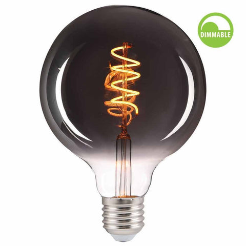 GFS125 LED 4W E27 1800K FLICK SMOKE LED