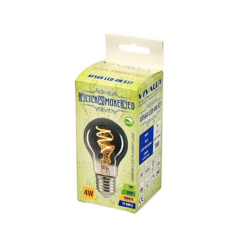 AFS60 LED 4W E27 1800K FLICK SMOKE LED