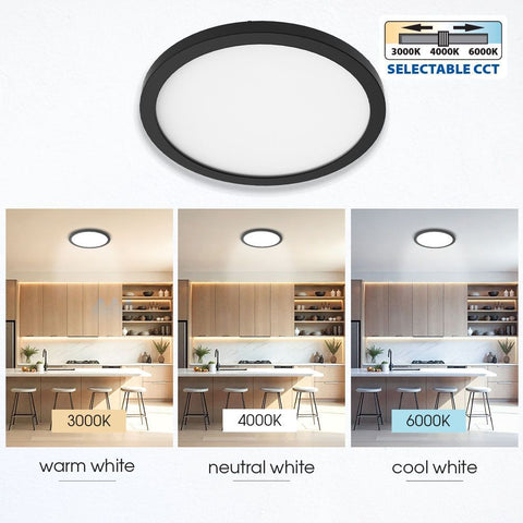 NEBULA LED 24W BK CCT-switch