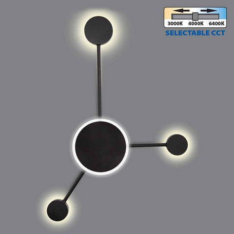 GEMINI LED 19W BK CCT-switch