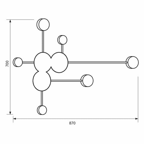 GEMINI LED 22W BK CCT-switch
