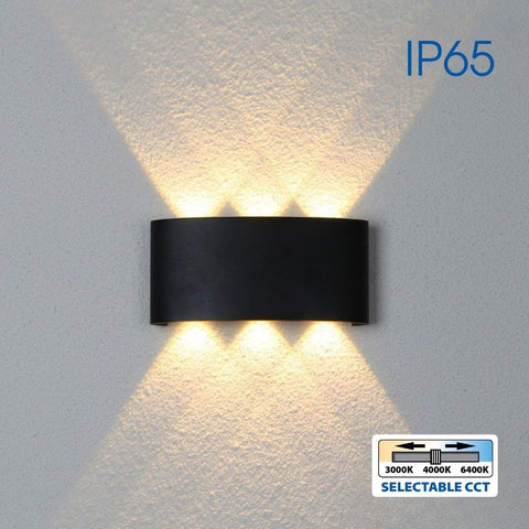 ARUBA LED 6W BK CCT-switch IP65