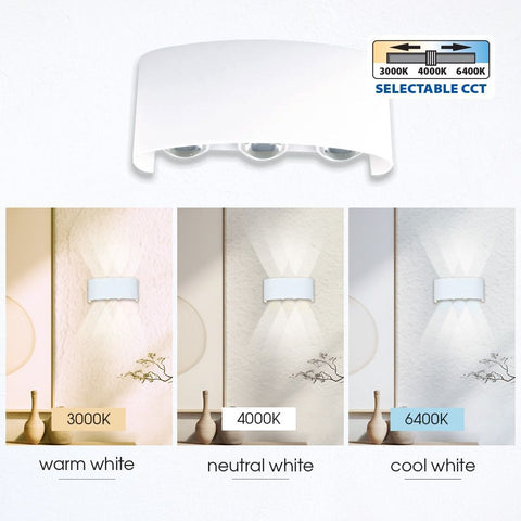 ARUBA LED 6W WH CCT-switch IP65