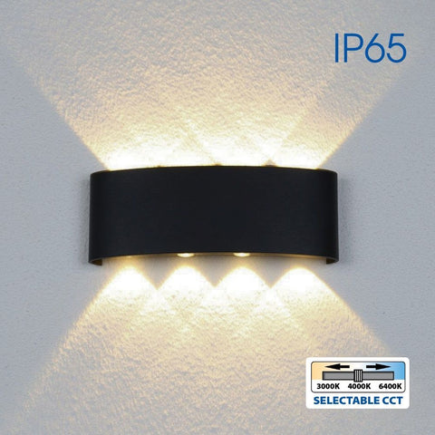 ARUBA LED 8W BK CCT-switch IP65