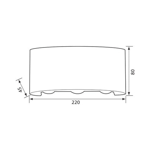 ARUBA LED 8W WH CCT-switch IP65