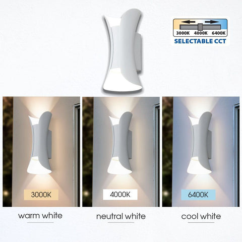 BOSTON LED 10W WH CCT-switch IP65