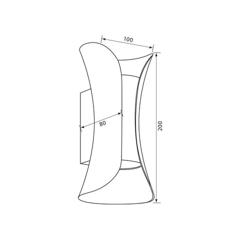 BOSTON LED 10W BK CCT-switch IP65