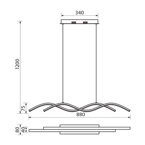 LOARA LED 27W BK CCT