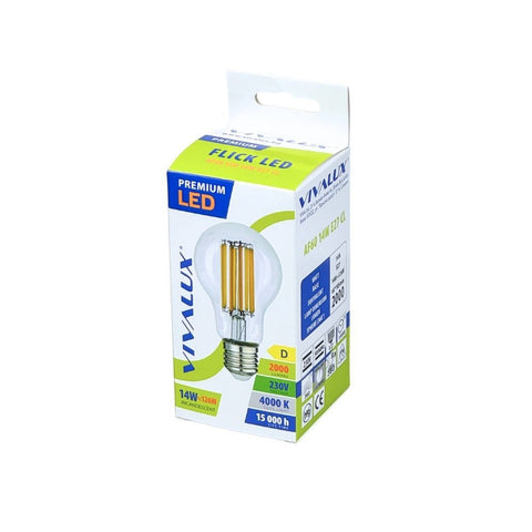 AF60 LED 14W E27 CL 4000K FLICK LED PREMIUM