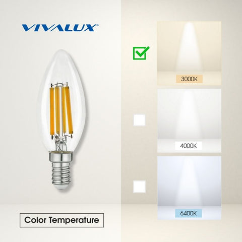 BF35 LED 7W E14 WW 3000K FLICK LED PREMIUM