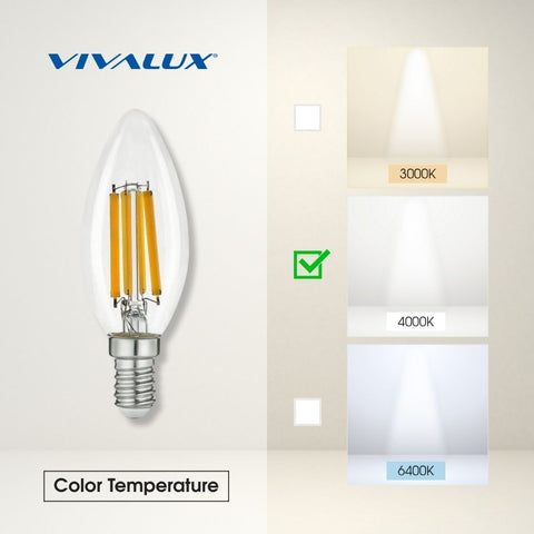 BF35 LED 7W E14 CL 4000K FLICK LED PREMIUM