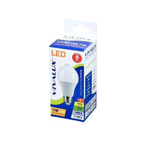 SGM LED PIR 11W E27 CL SIGMA LED
