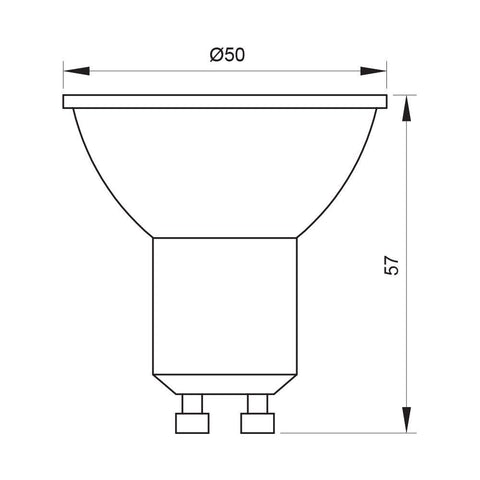 VOL DIM JDR 7W GU10 W 6400K VOLUX LED
