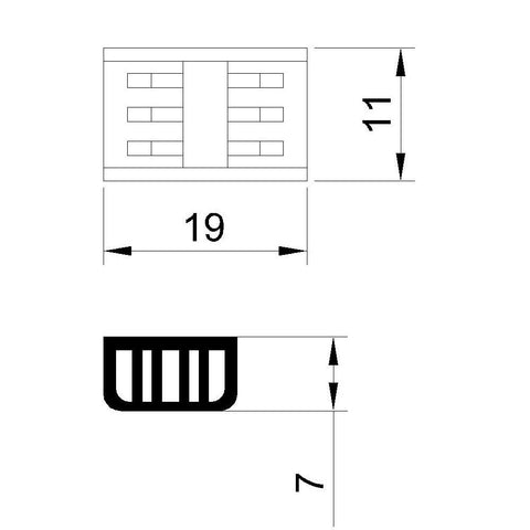 CONNECTOR SMD3535 MIDDLE 8mm 
