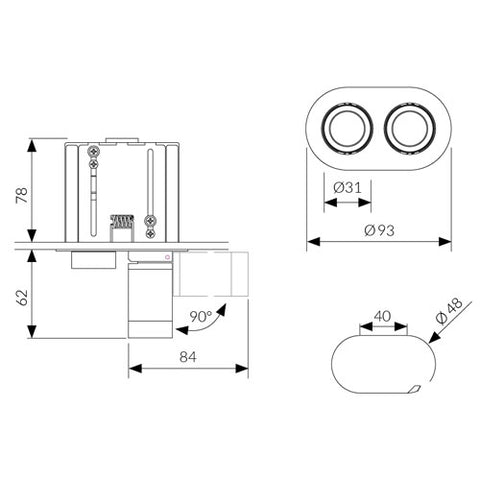 TERES MICRO ZOOM RECESSED